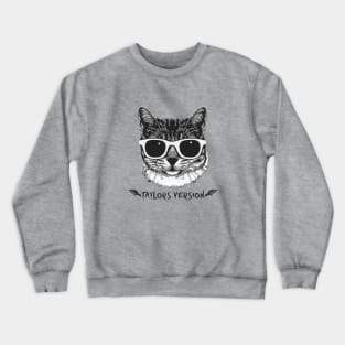 1989 taylors version cat swift Crewneck Sweatshirt